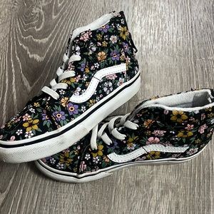 Toddler Girl Floral Zipper Vans